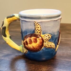 Wyland Studios Sea Turtle 3-D Mug